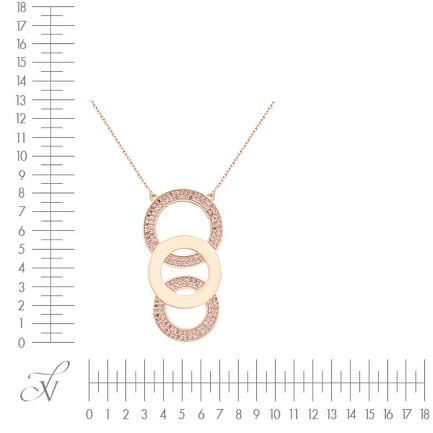 Колье из желтого золота с бриллиантами