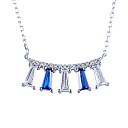 Колье из серебра с фианитом