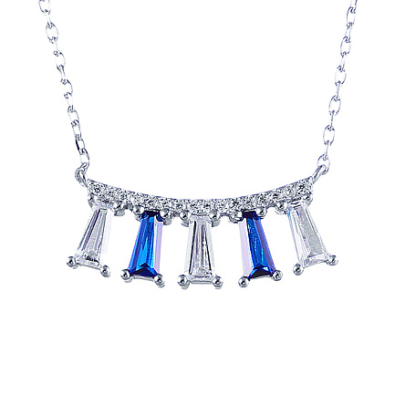 Колье из серебра с фианитом