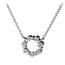 Колье из серебра с бриллиантом