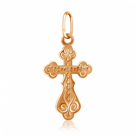 Крест из красного золота