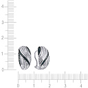 Серьги из белого золота с бриллиантами