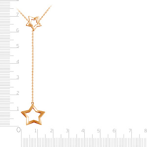 Колье из красного золота