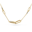 Колье из желтого золота с бриллиантами