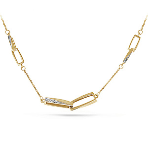 Колье из желтого золота с бриллиантами