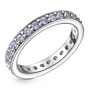 Кольцо из серебра с фианитом