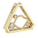 Подвеска из желтого золота с бриллиантами