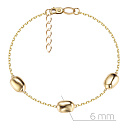 Браслет декоративный из желтого золота