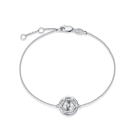 Браслет из белого золота с бриллиантами