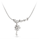 Колье из серебра с фианитами