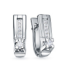 Серьги из белого золота с бриллиантами