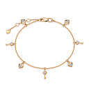 Браслет из красного золота с бриллиантами