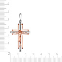 Крест из комбинированного золота