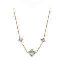 Колье из серебра с фианитами