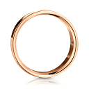 Кольцо обручальное из красного золота