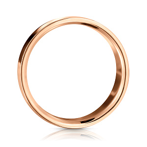 Кольцо обручальное из красного золота