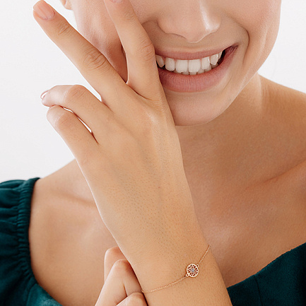 Браслет из красного золота