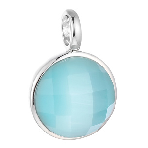 Подвеска из серебра с стеклом