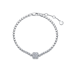 Браслет из белого золота с бриллиантами