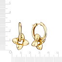 Серьги из серебра с позолотой