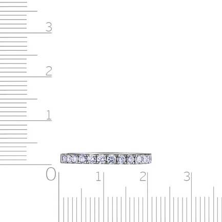 Кольцо из белого золота с бриллиантами