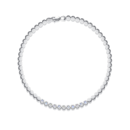 Браслет из белого золота с бриллиантами