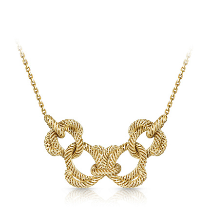 Колье из желтого золота