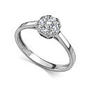 Кольцо из белого золота с бриллиантами