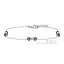 Браслет декоративный из серебра