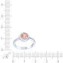 Кольцо из серебра с фианитом