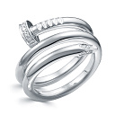 Кольцо из белого золота с бриллиантами