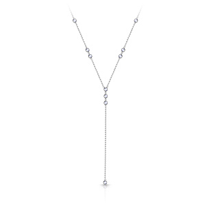 Колье из серебра с фианитом