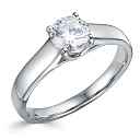 Кольцо из платины с бриллиантом