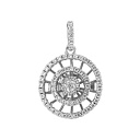 Подвеска из серебра с фианитом