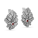 Серьги с английским замком из серебра