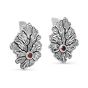 Серьги с английским замком из серебра