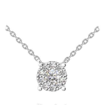 Колье из белого золота с бриллиантами