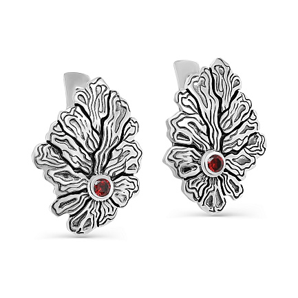 Серьги с английским замком из серебра