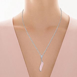 Подвеска из серебра с стеклами