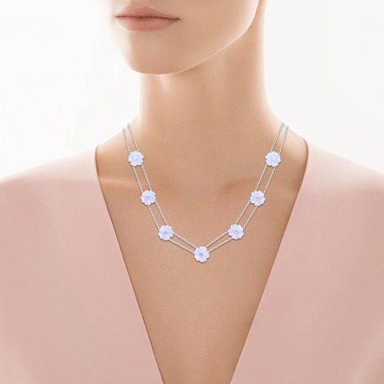 Колье из белого золота с бриллиантами