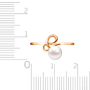 Кольцо из красного золота с жемчугом