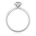 Кольцо из серебра с фианитом