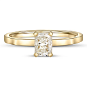 Кольцо из желтого золота с бриллиантом