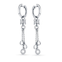 Серьги из белого золота с бриллиантами