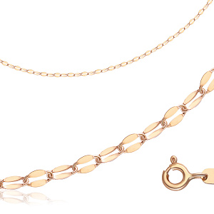 Цепь декоративная из красного золота