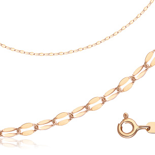 Цепь декоративная из красного золота