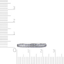 Кольцо из серебра с фианитом