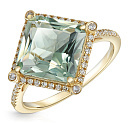 Кольцо из желтого золота с бриллиантами