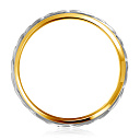 Кольцо обручальное из комбинированного золота