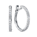 Серьги из белого золота с бриллиантами